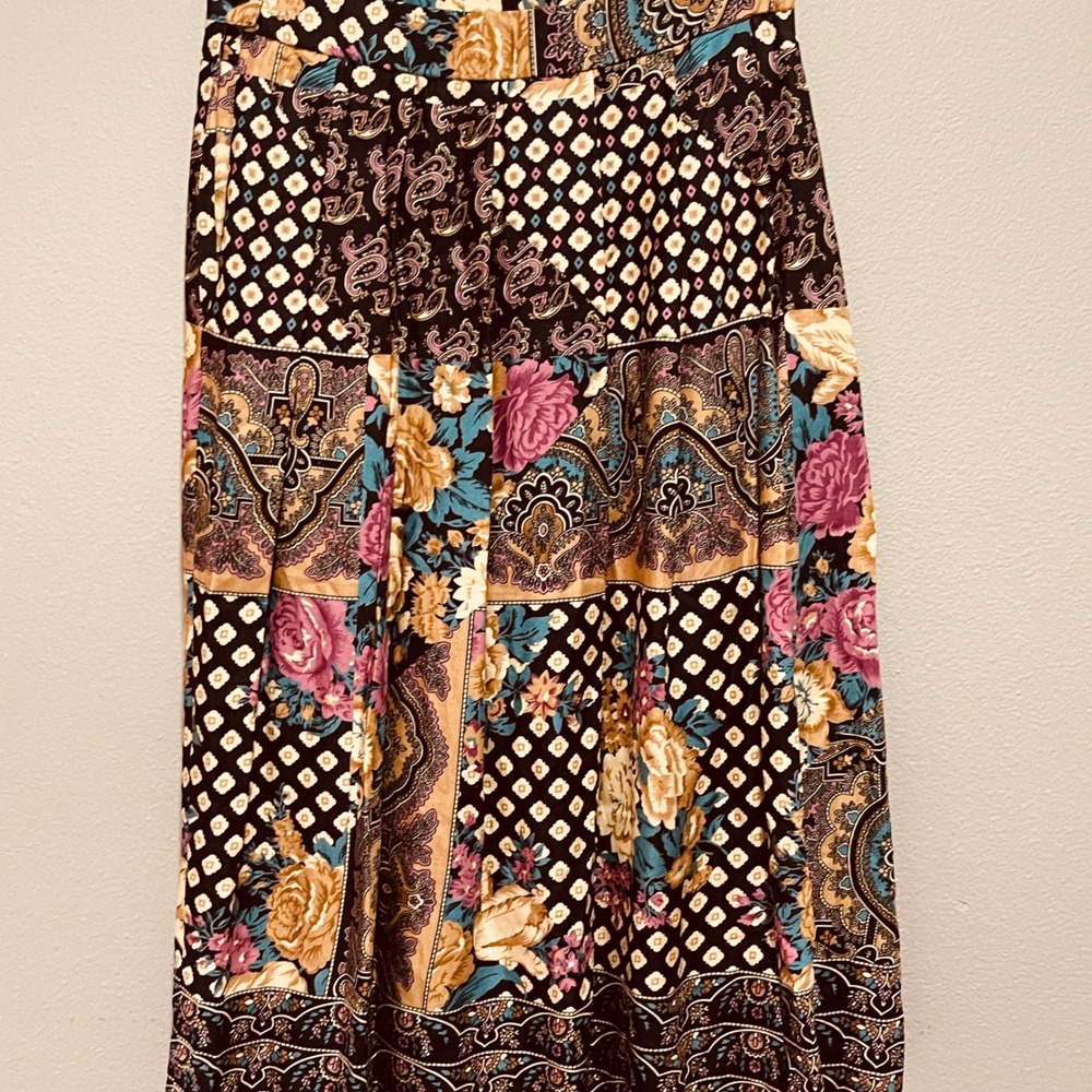 Vintage Koret‎ Petites Women's Skirt Size 10 Petite Paisley and Floral - Picture 2 of 15